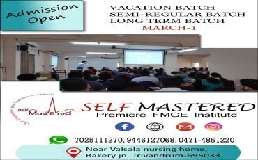 Admission Open for Jan- June FMGE Batch 2020. For more information - 