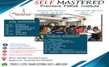 Vacation & Regular batch commencing on July 10